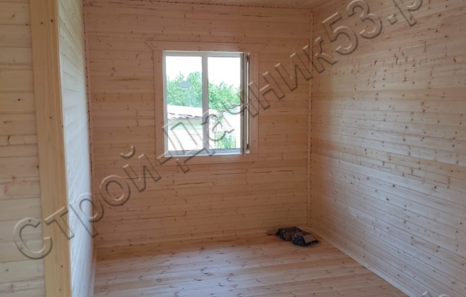 4 Каркасно-щитовой дом  Д-2, 6х8м, 75  М², Московская область, Шаховской район, село Середа. (9)